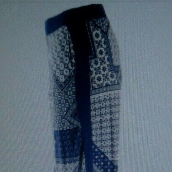 Cuddl Duds Softwear Stretch Wide Leg Pants Navy L - Picture 2 of 4